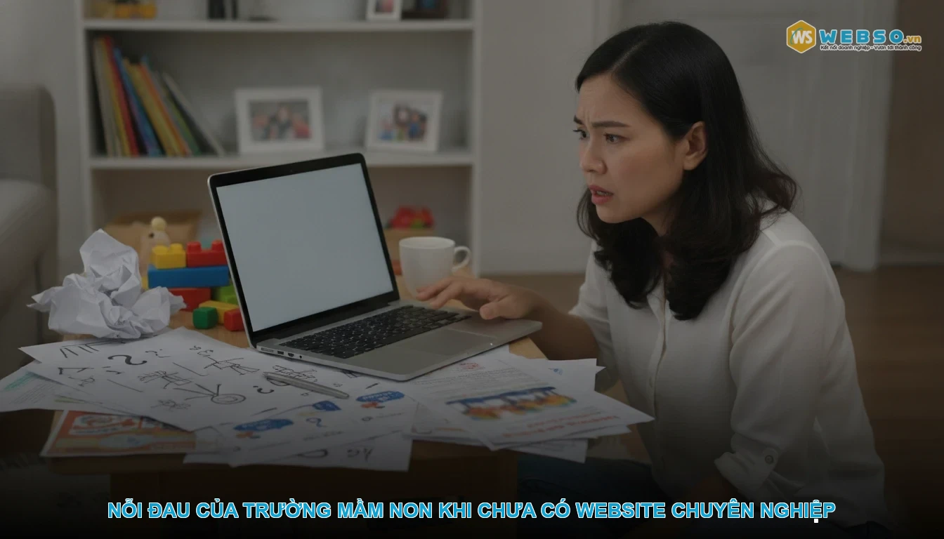 Thiết kế website trường mầm non - Nỗi đau của trường mầm non khi chưa có website chuyên nghiệp