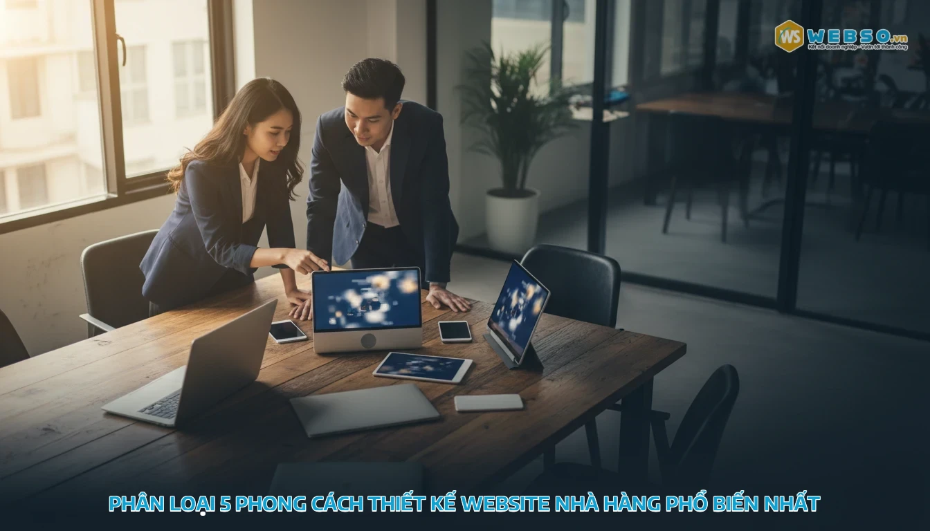 mẫu website nhà hàng - Phân loại 5 phong cách thiết kế website nhà hàng phổ biến nhất