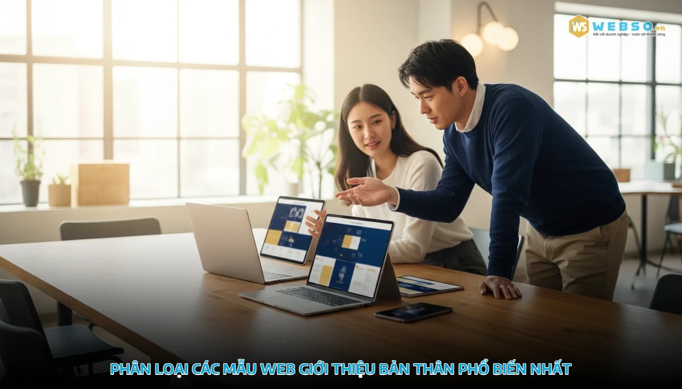 mẫu web giới thiệu bản thân - Phân loại các mẫu web giới thiệu bản thân phổ biến nhất