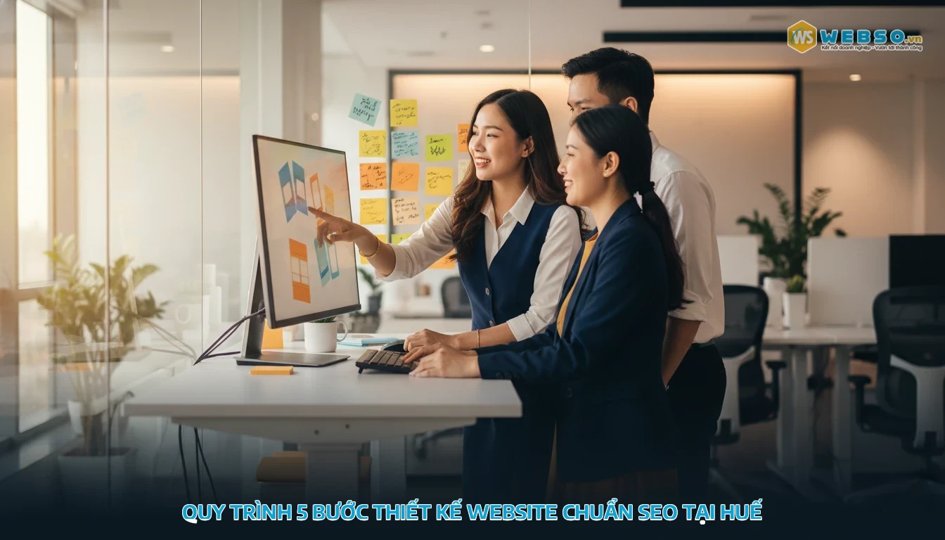 thiết kế website tại huế - Quy trình 5 bước thiết kế website chuẩn SEO tại Huế