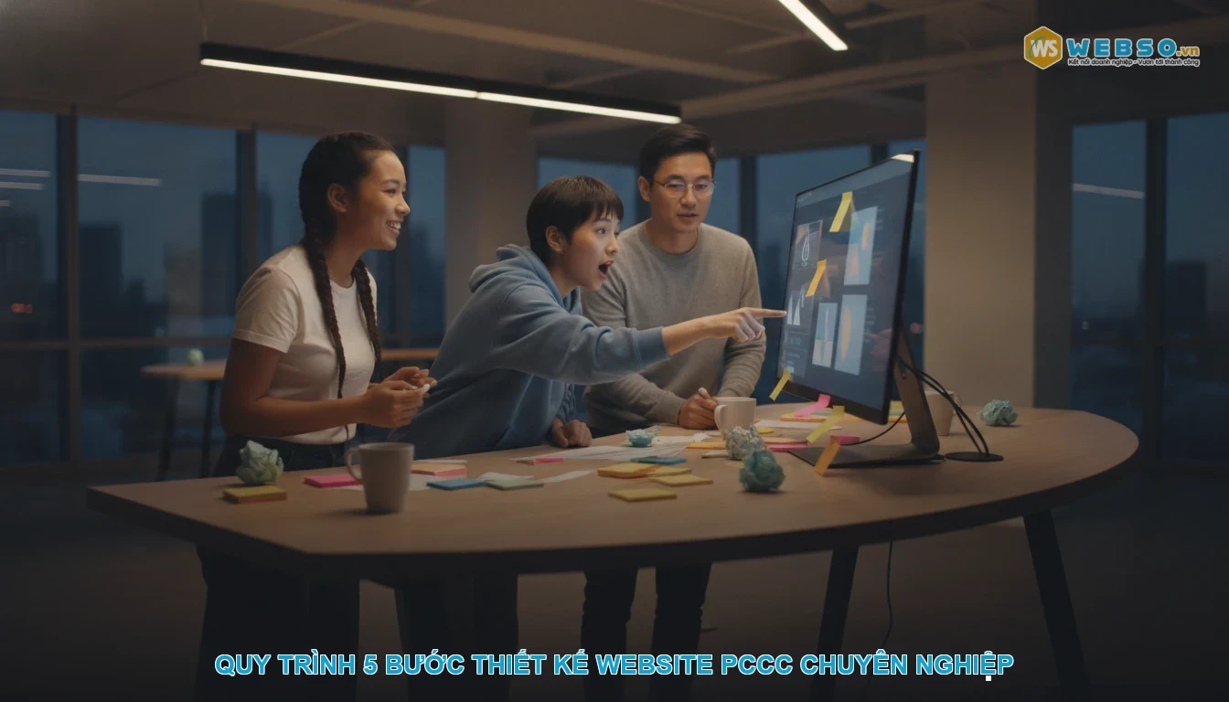Thiết kế website Phòng cháy chữa cháy - Quy trình 5 bước thiết kế website PCCC chuyên nghiệp