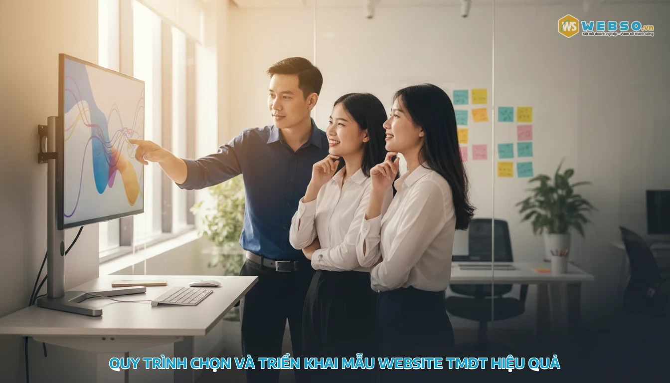mẫu website thương mại điện tử - Quy trình chọn và triển khai mẫu website TMĐT hiệu quả