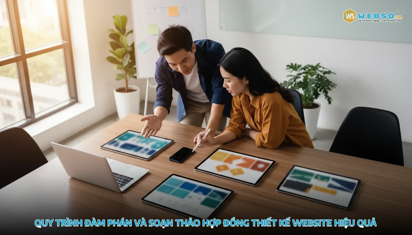 hợp đồng thiết kế website - Quy trình đàm phán và soạn thảo hợp đồng thiết kế website hiệu quả