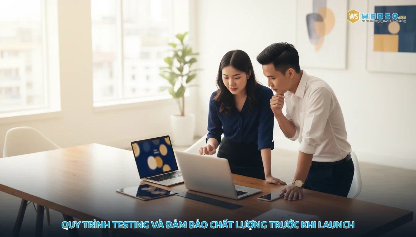 quy trình thiết kế website - Kiểm thử và nghiệm thu trước khi bàn giao