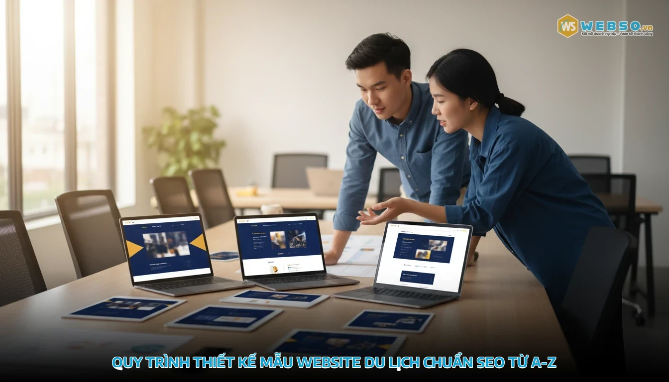 mẫu website du lịch - Quy trình thiết kế mẫu website du lịch chuẩn SEO từ A-Z