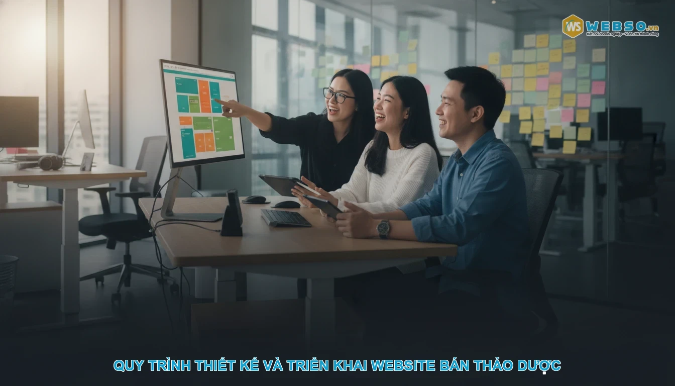 Thiết kế website bán thảo dược - Quy trình thiết kế và triển khai website bán thảo dược