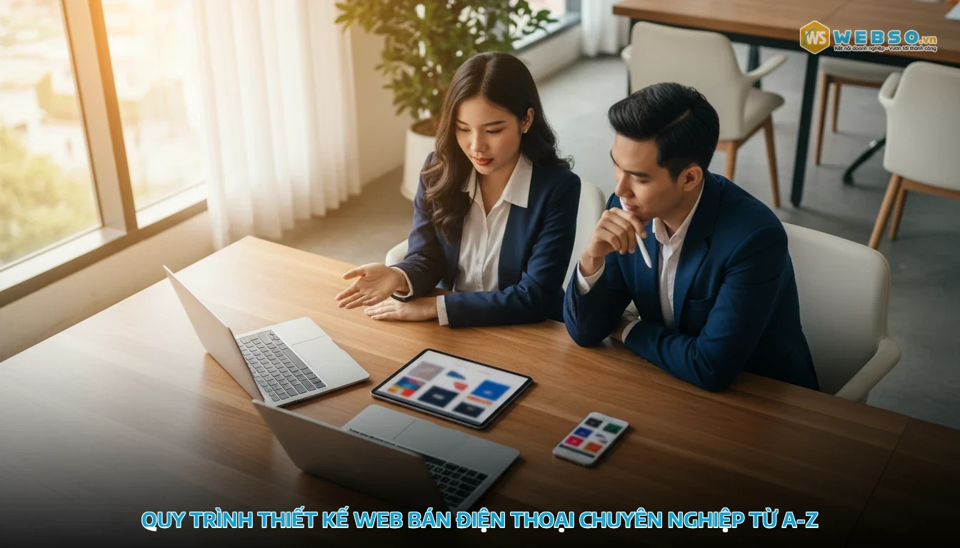 thiết kế web bán điện thoại - Quy trình thiết kế web bán điện thoại chuyên nghiệp từ A-Z