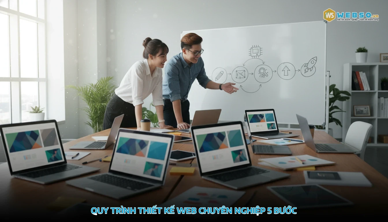Quy trình thiết kế website chuyên nghiệp gồm 5 bước từ tư vấn đến bàn giao