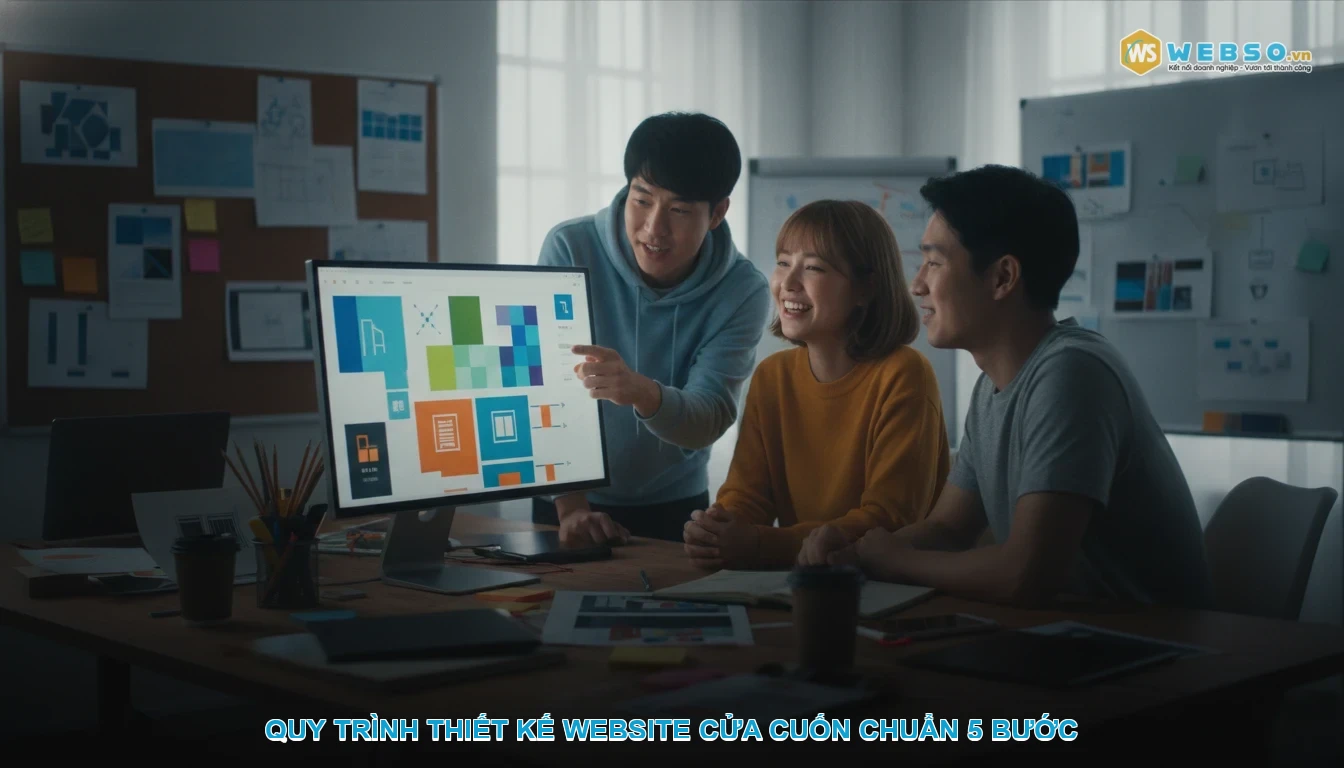 Thiết kế website cửa cuốn - Quy trình thiết kế website cửa cuốn chuẩn 5 bước
