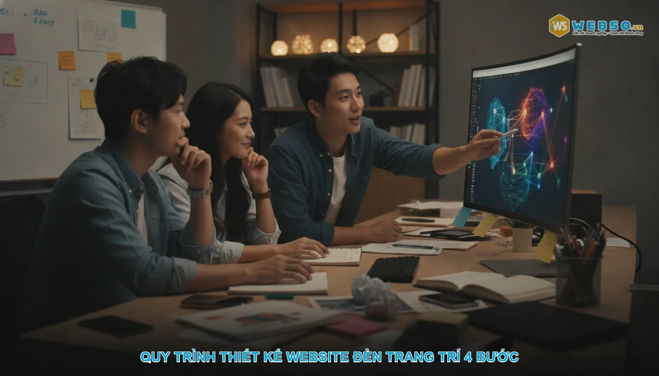 Thiết kế website đèn trang trí - Quy Trình Thiết Kế Website Đèn Trang Trí 4 Bước