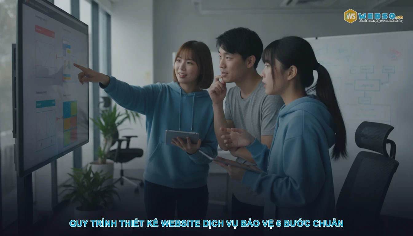 Thiết kế website dịch vụ bảo vệ - Quy trình thiết kế website dịch vụ bảo vệ 6 bước chuẩn