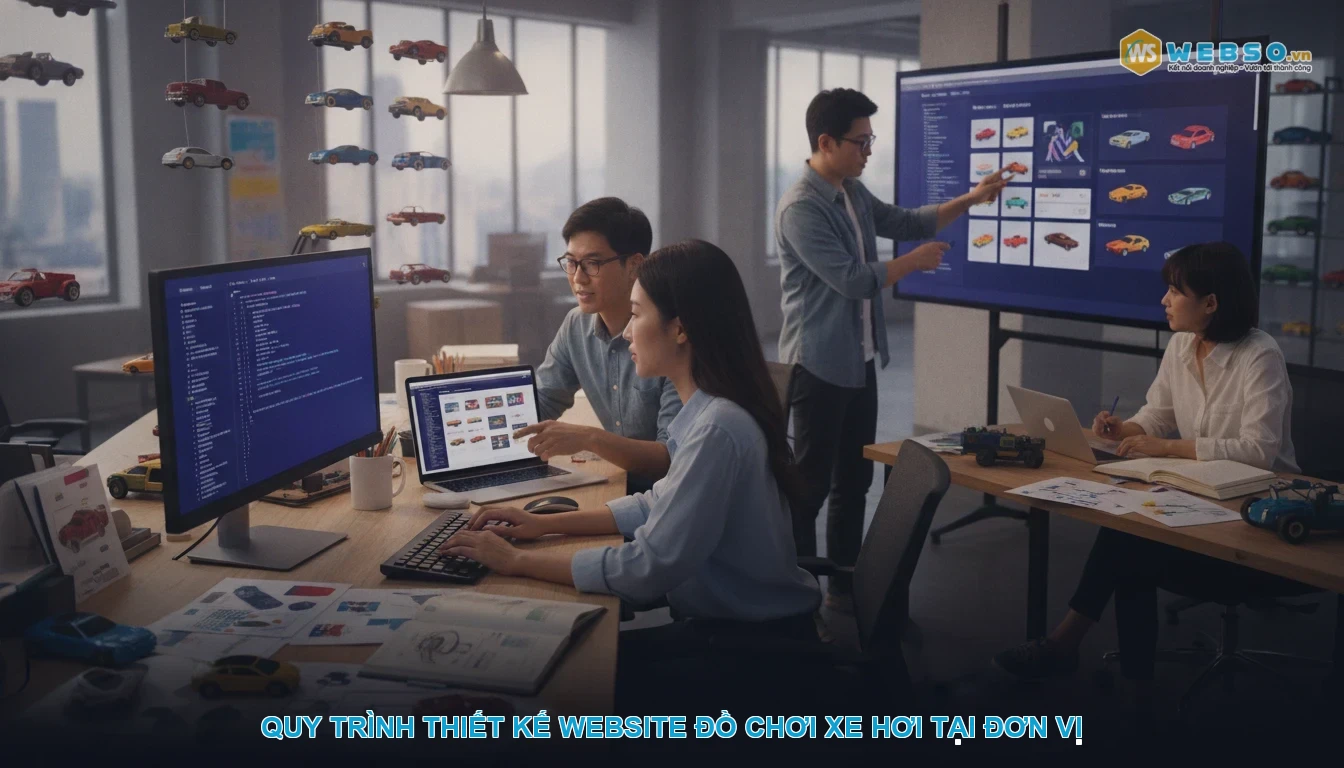 Thiết kế website đồ chơi xe hơi - Quy trình thiết kế website đồ chơi xe hơi tại đơn vị