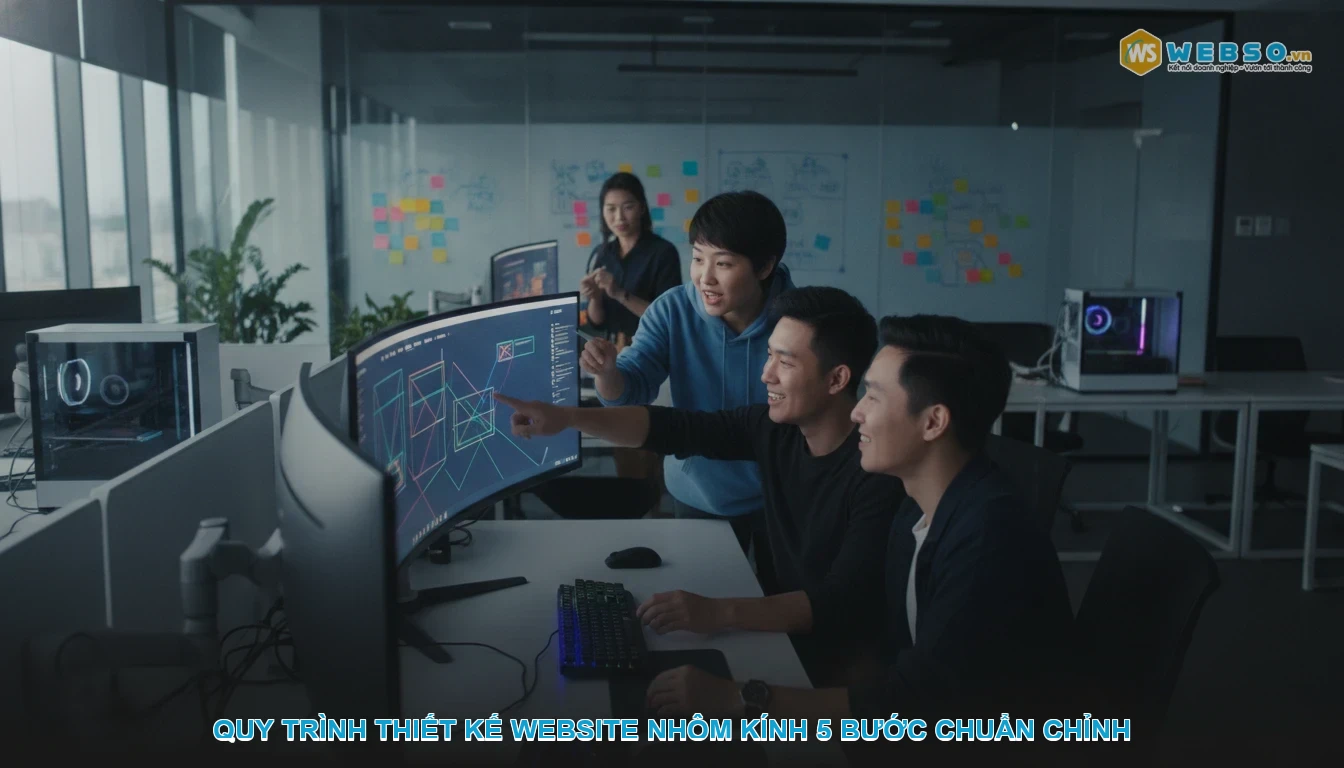 Thiết kế website nhôm kính - Quy trình thiết kế website nhôm kính 5 bước chuẩn chỉnh