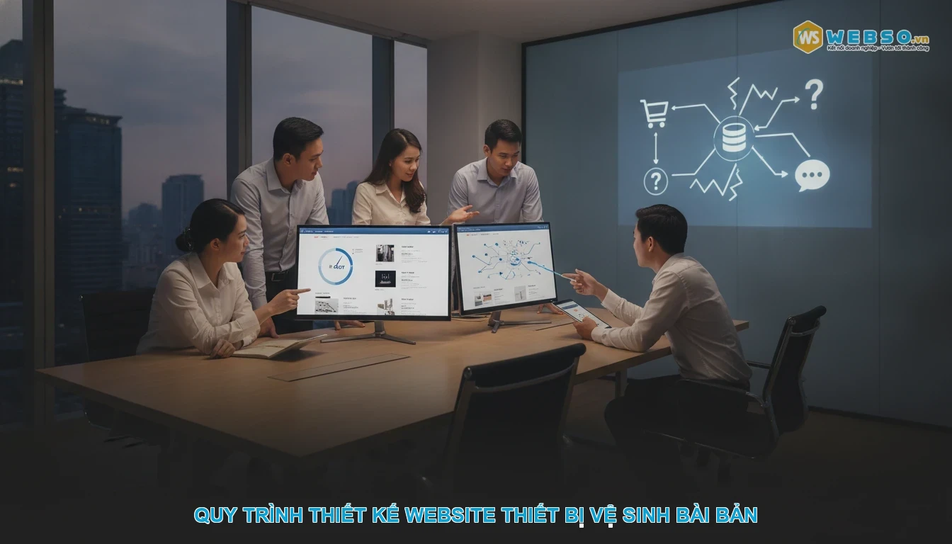 Thiết kế website thiết bị vệ sinh - Quy trình thiết kế website thiết bị vệ sinh bài bản