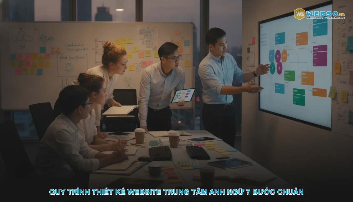 Thiết kế website trung tâm anh ngữ - Quy trình thiết kế website trung tâm anh ngữ 7 bước chuẩn