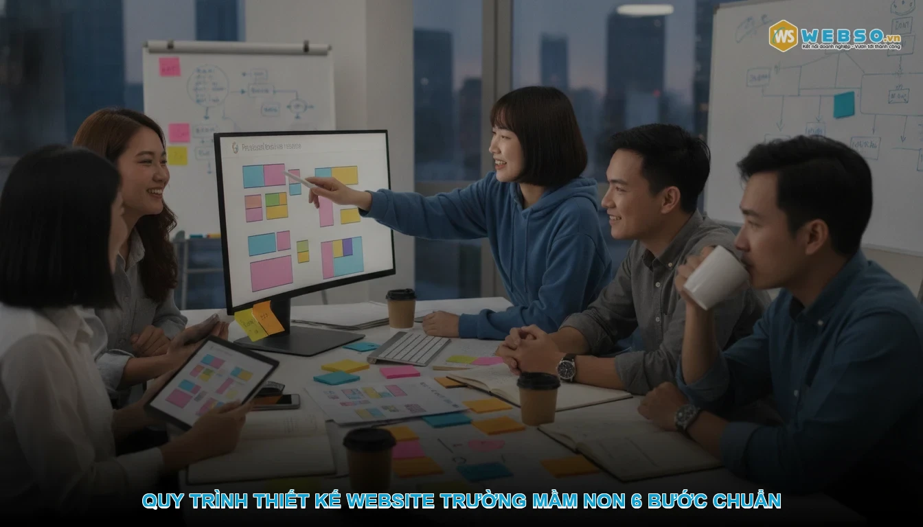 Thiết kế website trường mầm non - Quy trình thiết kế website trường mầm non 6 bước chuẩn