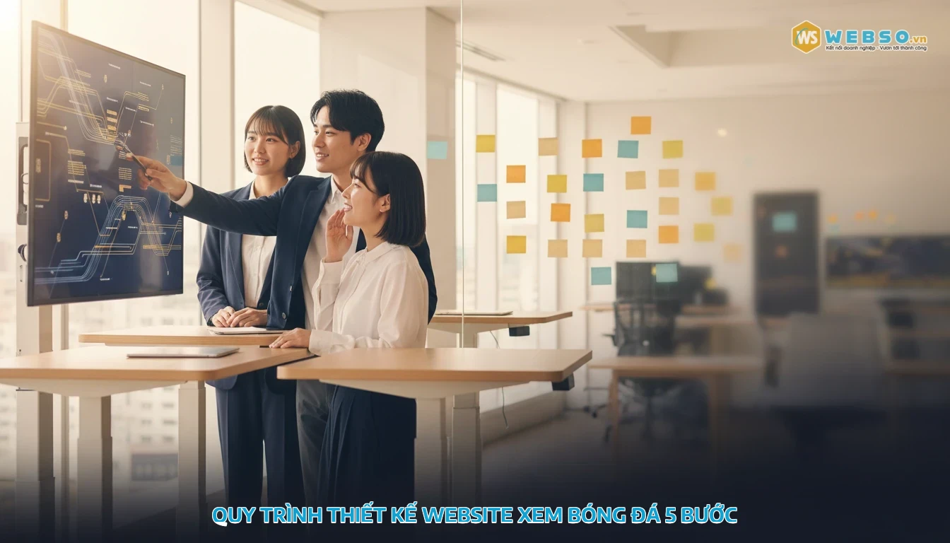 thiết kế website xem bóng đá - Quy trình thiết kế website xem bóng đá 5 bước