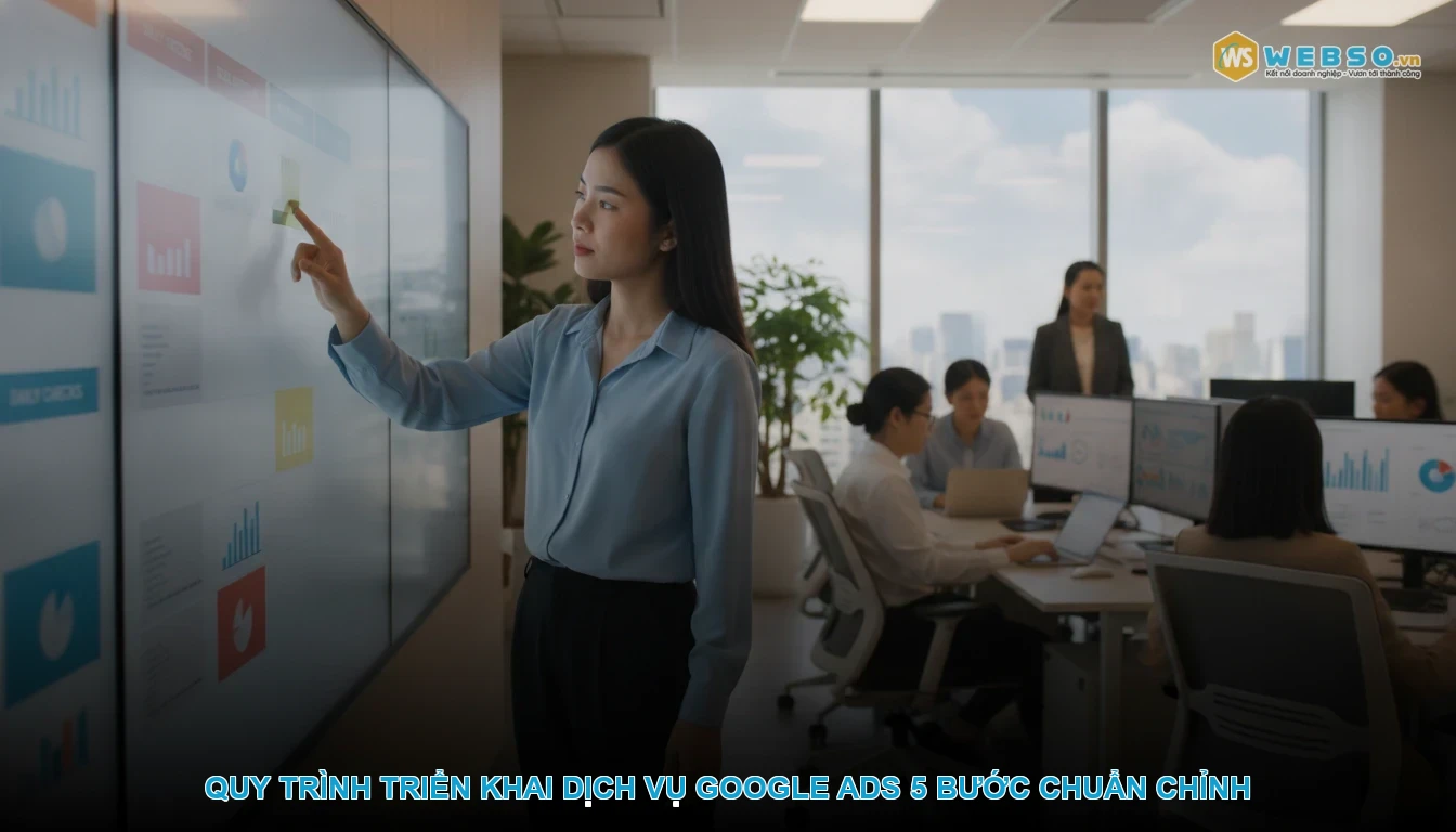 Quảng cáo google adwords - Quy trình triển khai dịch vụ Google Ads 5 bước chuẩn chỉnh