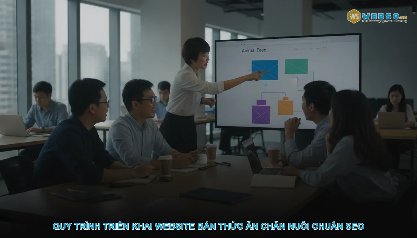 Thiết kế website bán thức ăn chăn nuôi - Quy trình triển khai website bán thức ăn chăn nuôi chuẩn SEO