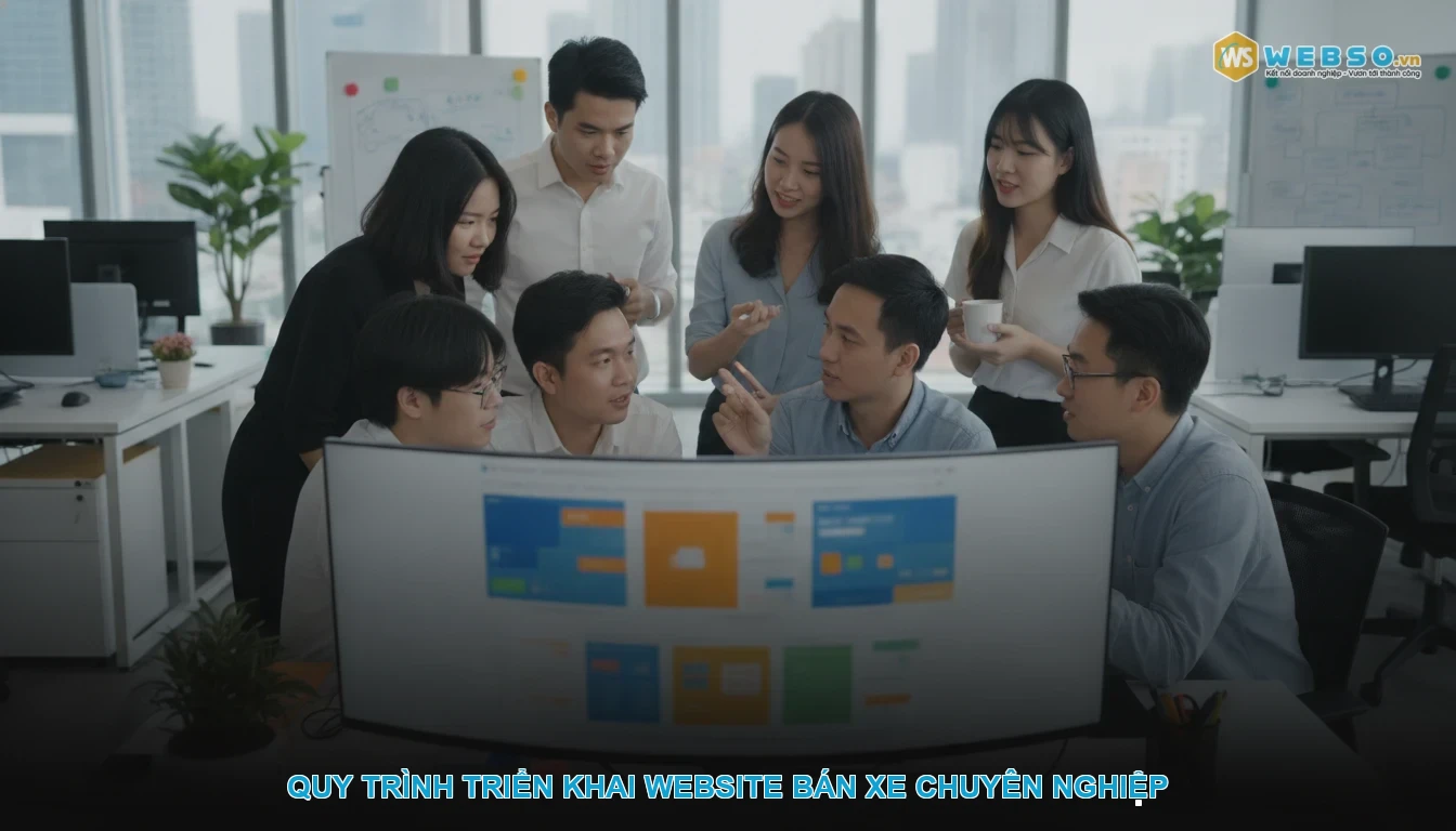 Thiết kế website bán xe ô tô - Quy trình triển khai website bán xe chuyên nghiệp