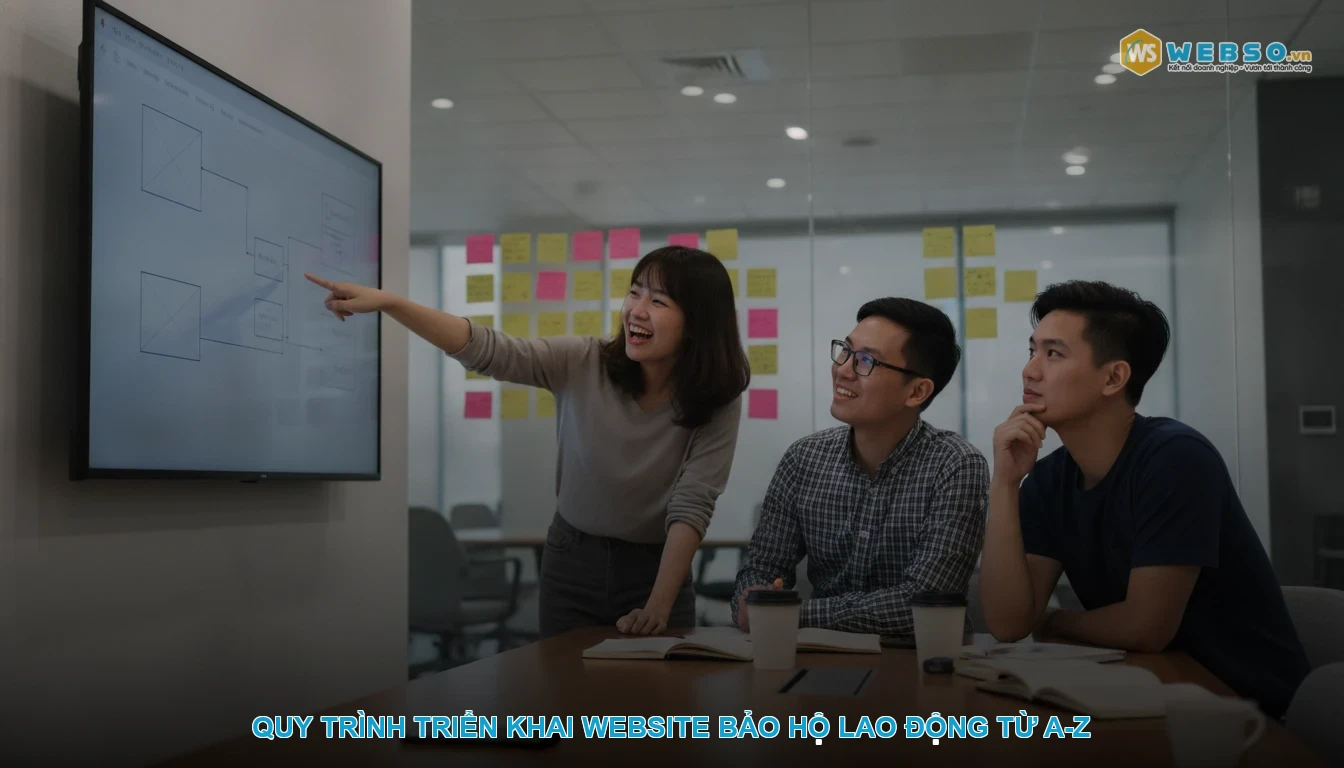 Thiết kế website bảo hộ lao động - Quy trình triển khai website bảo hộ lao động từ A-Z