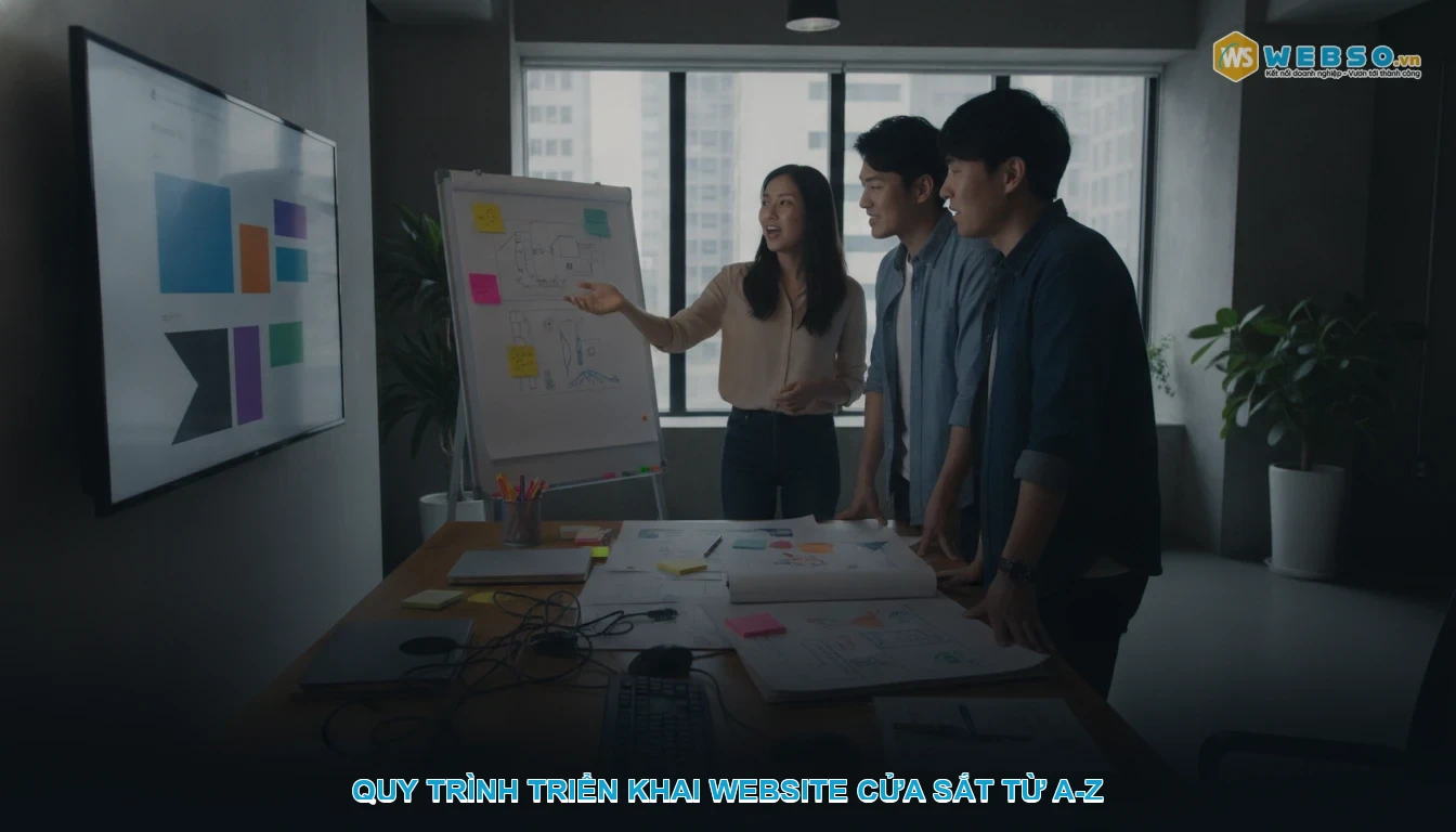 Thiết kế website cửa sắt - Quy trình triển khai website cửa sắt từ A-Z