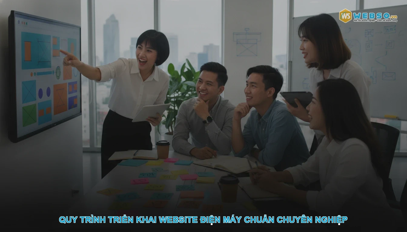 Thiết kế website cửa hàng điện máy - Quy trình triển khai website điện máy chuẩn chuyên nghiệp
