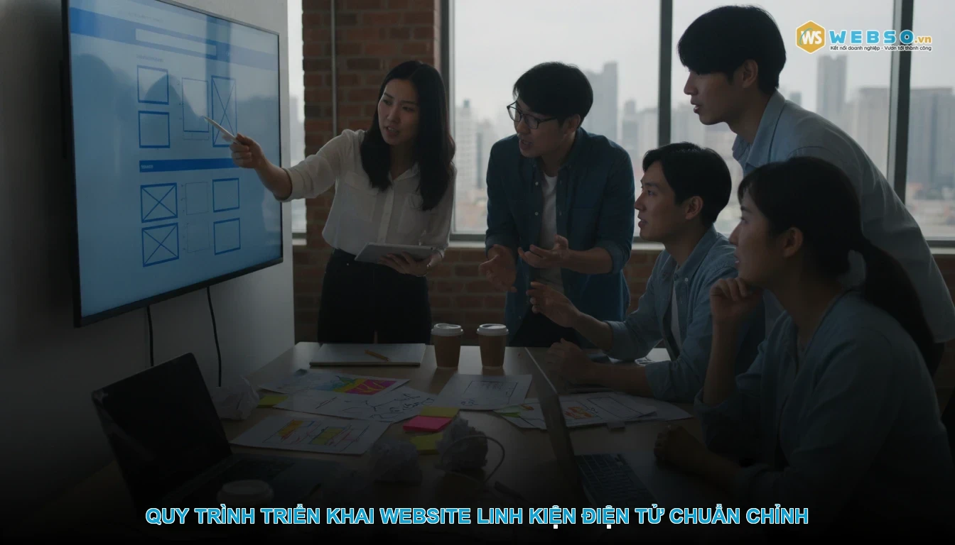 Thiết kế website linh kiện điện tử - Quy trình triển khai website linh kiện điện tử chuẩn chỉnh