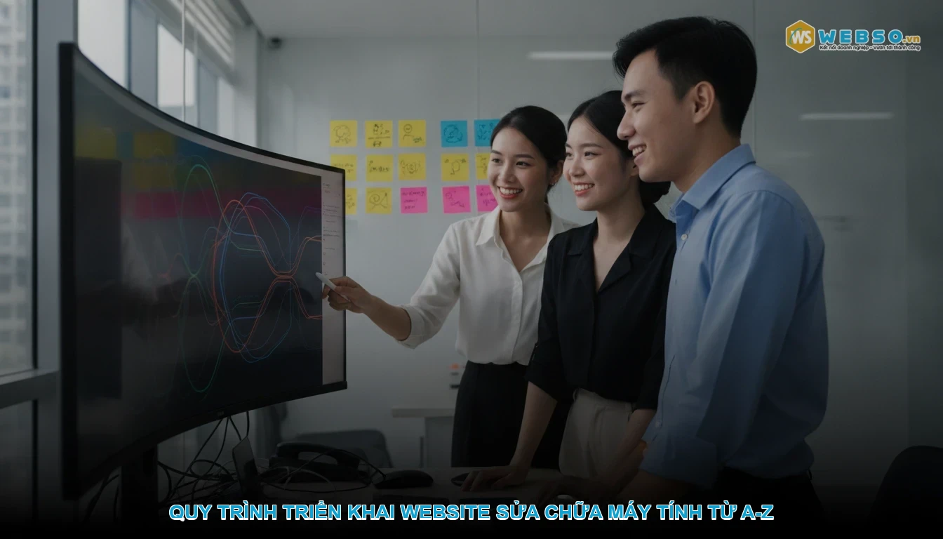 Thiết kế website sửa chữa bảo trì máy tính - Quy trình triển khai website sửa chữa máy tính từ A-Z