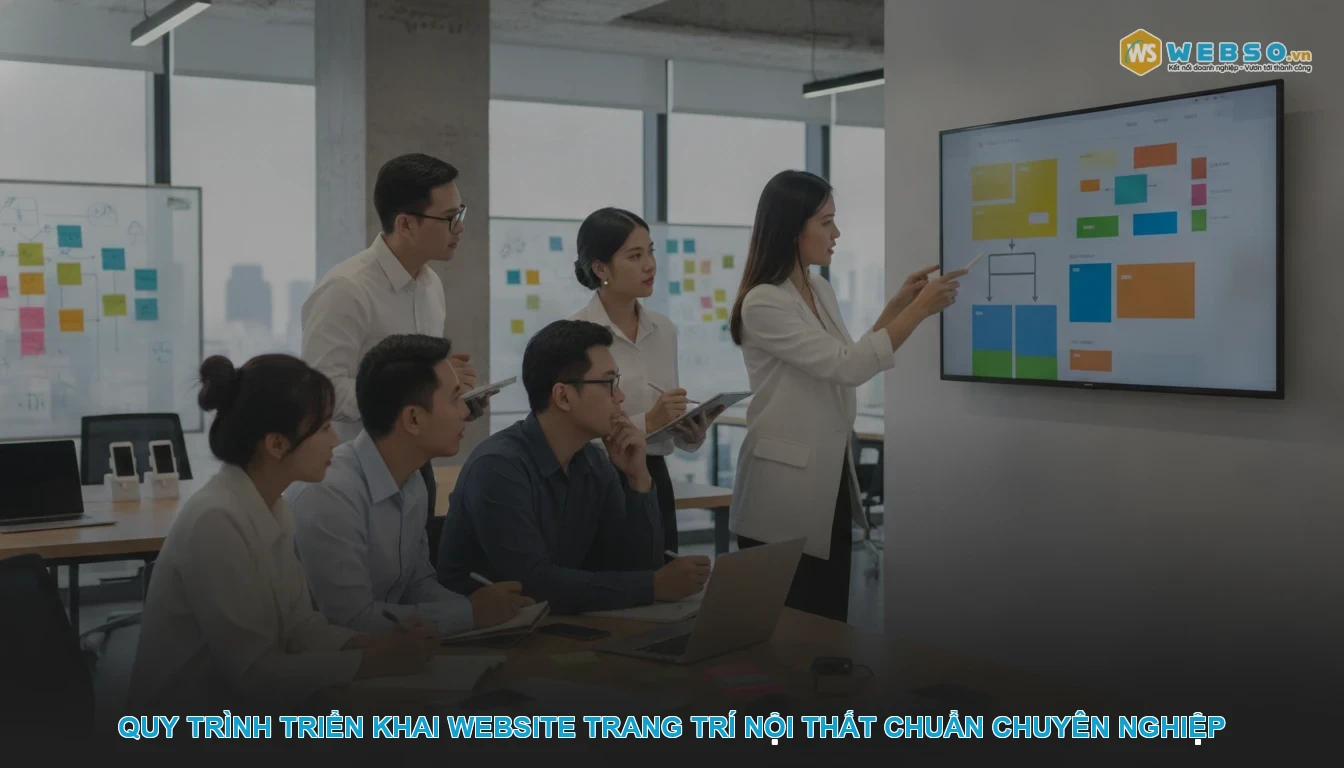 Thiết kế website trang trí nội thất - Quy trình triển khai website trang trí nội thất chuẩn chuyên nghiệp