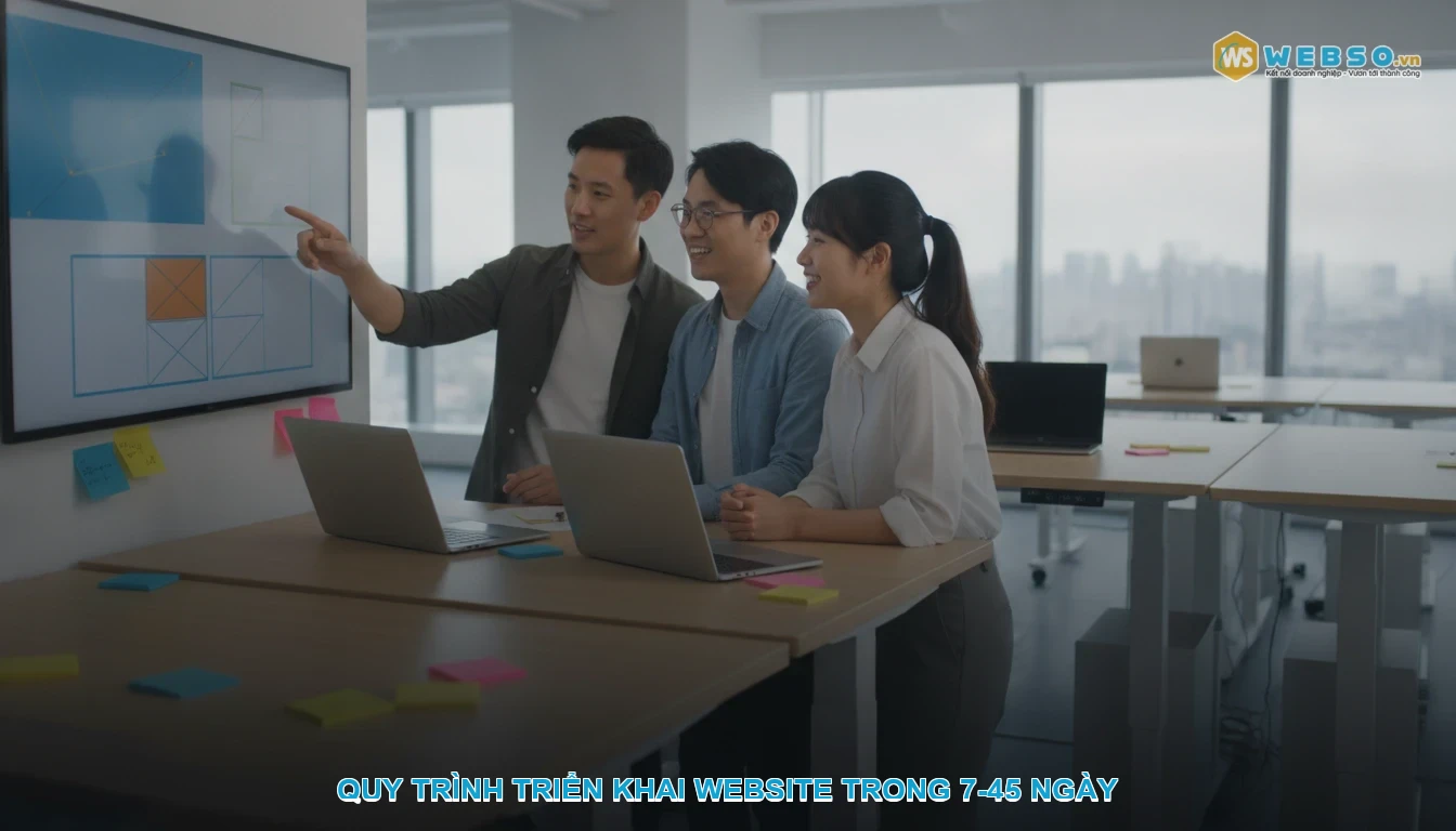 Thiết kế website trung tâm gia sư - Quy trình triển khai website trong 7-45 ngày