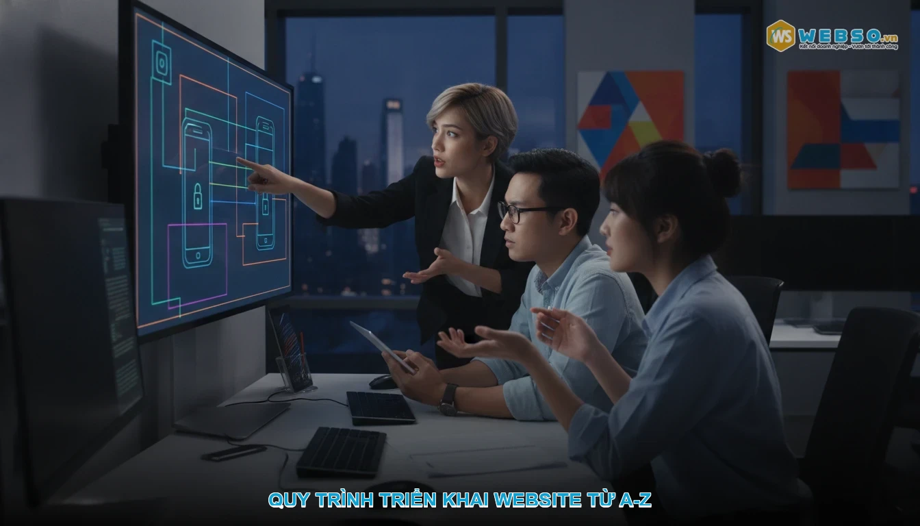 Thiết kế website thi công nội thất - Quy trình triển khai website từ A-Z