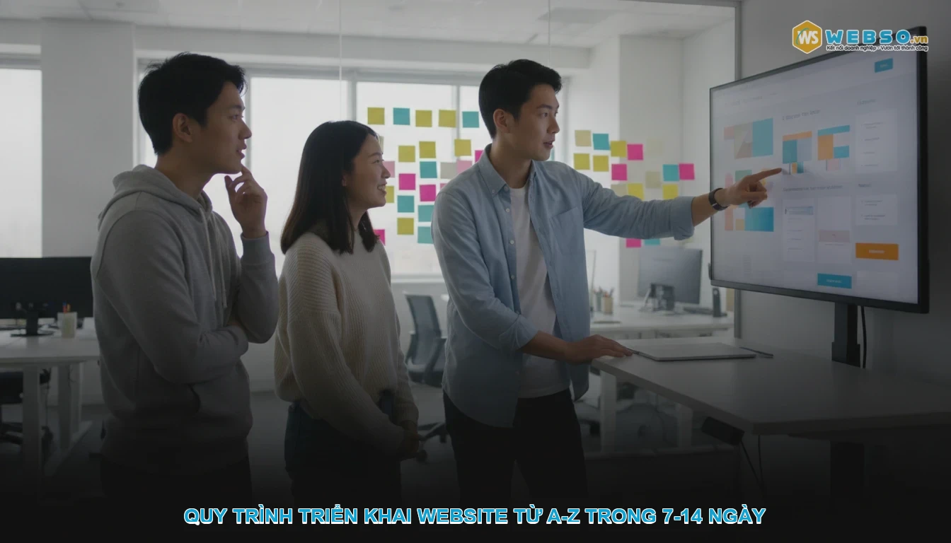 Thiết kế website bán chăn ga gối nệm - Quy trình triển khai website từ A-Z trong 7-14 ngày