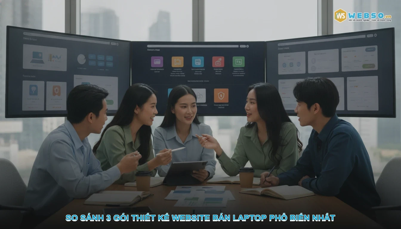 Thiết kế website bán laptop - So Sánh 3 Gói Thiết Kế Website Bán Laptop Phổ Biến Nhất