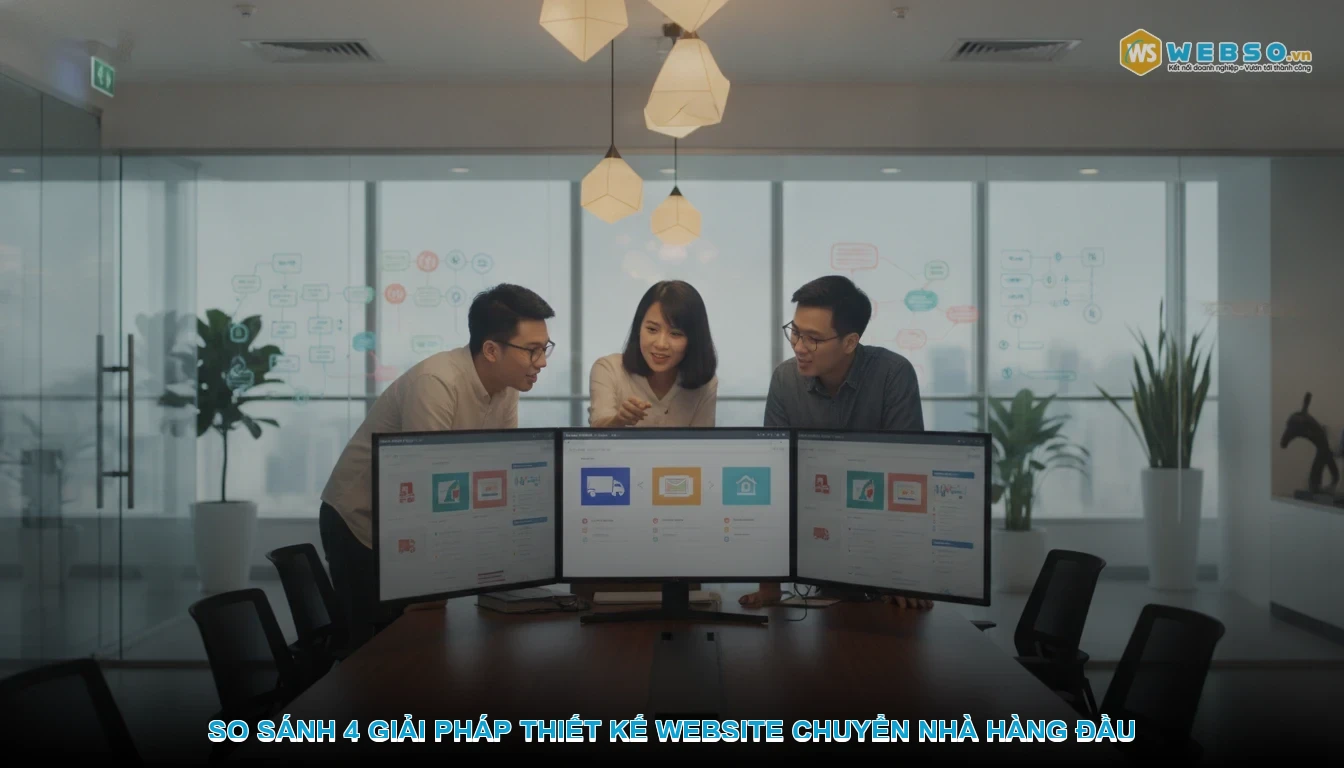 Thiết kế website dịch vụ chuyển nhà - So sánh 4 giải pháp thiết kế website chuyển nhà hàng đầu