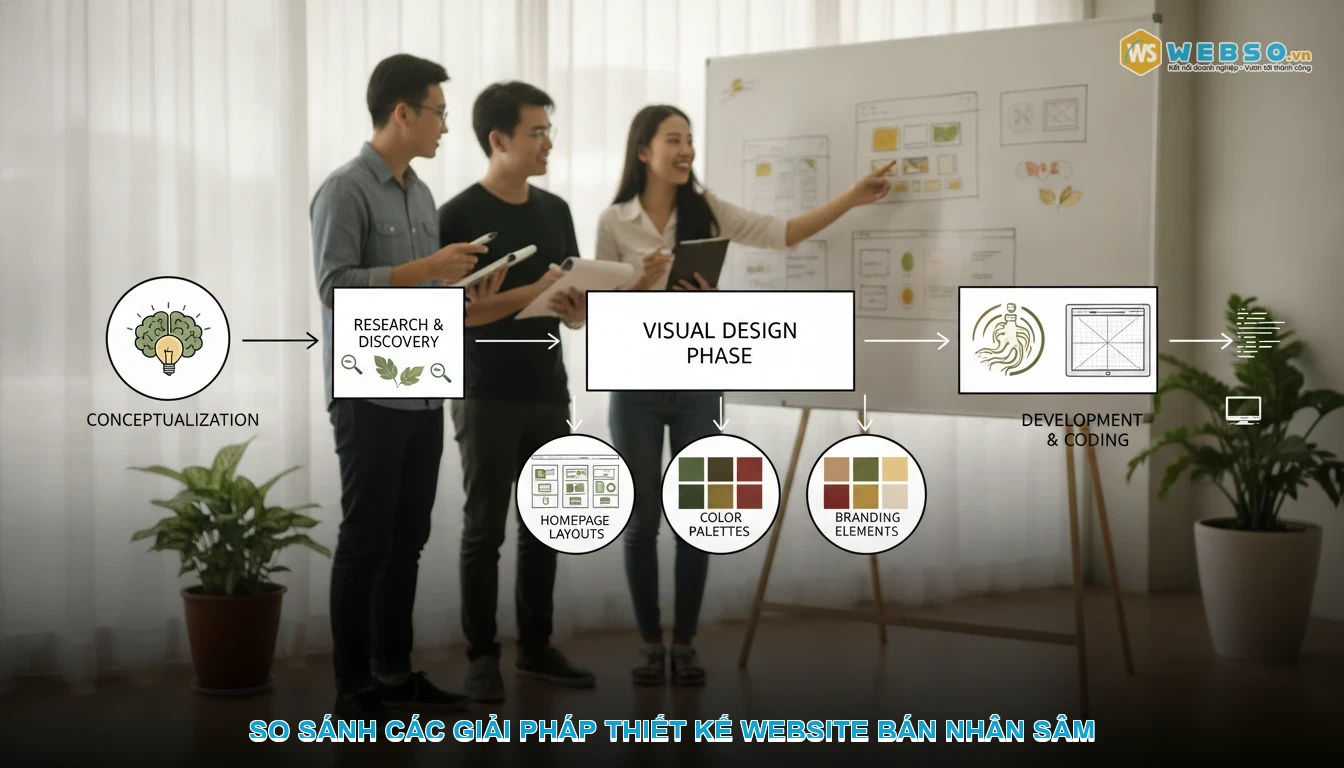Thiết kế website bán nhân sâm - So sánh các giải pháp thiết kế website bán nhân sâm