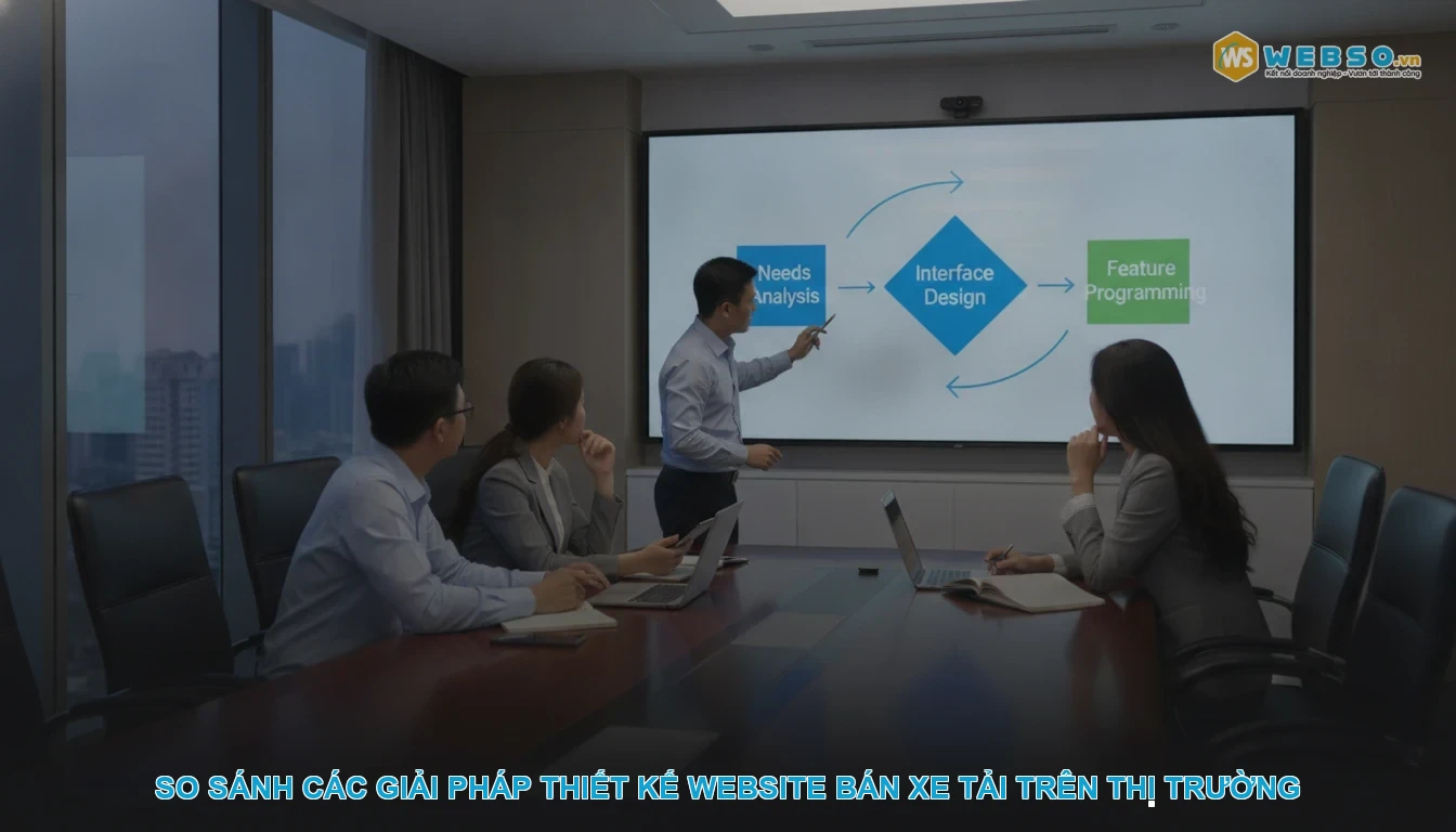 Thiết kế website bán xe tải - So sánh các giải pháp thiết kế website bán xe tải trên thị trường