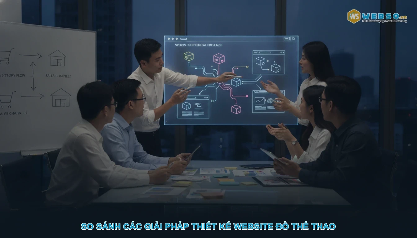 Thiết kế website shop đồ thể thao - So sánh các giải pháp thiết kế website đồ thể thao