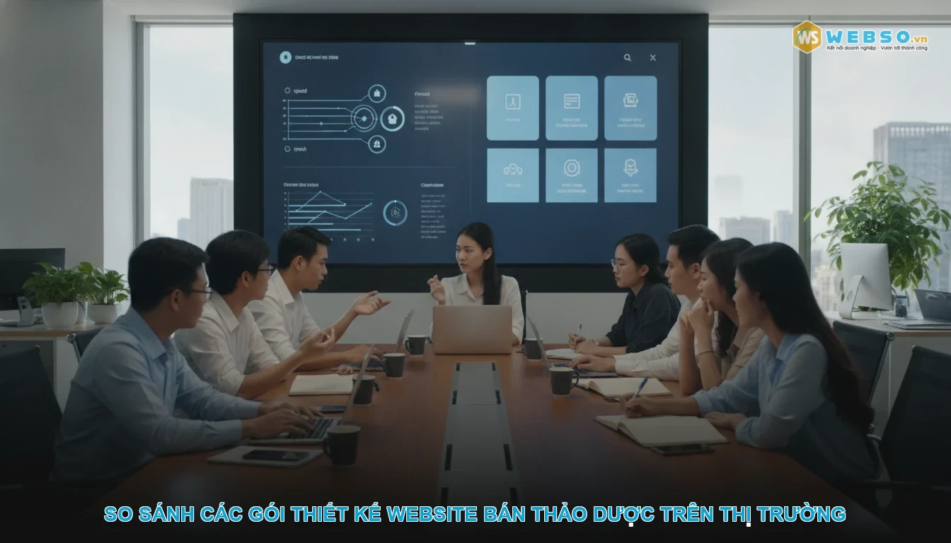 Thiết kế website bán thảo dược - So sánh các gói thiết kế website bán thảo dược trên thị trường