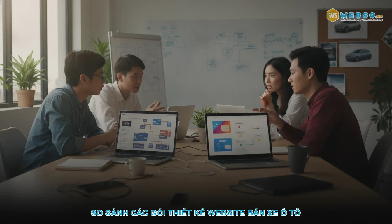 Thiết kế website bán xe ô tô - So sánh các gói thiết kế website bán xe ô tô