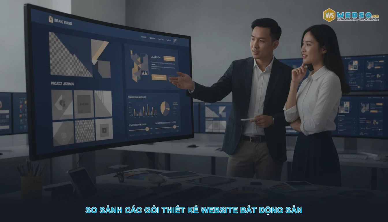 Thiết kế website bất động sản - So Sánh Các Gói Thiết Kế Website Bất Động Sản