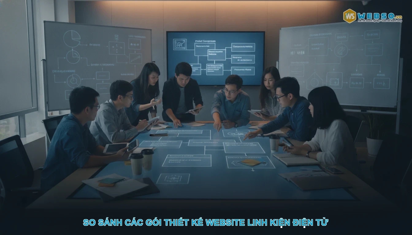 Thiết kế website linh kiện điện tử - So sánh các gói thiết kế website linh kiện điện tử