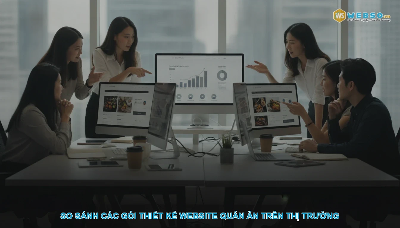 Thiết kế website quán ăn - So sánh các gói thiết kế website quán ăn trên thị trường
