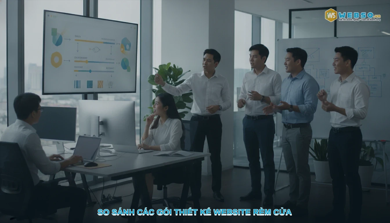 Thiết kế website rèm cửa - So sánh các gói thiết kế website rèm cửa