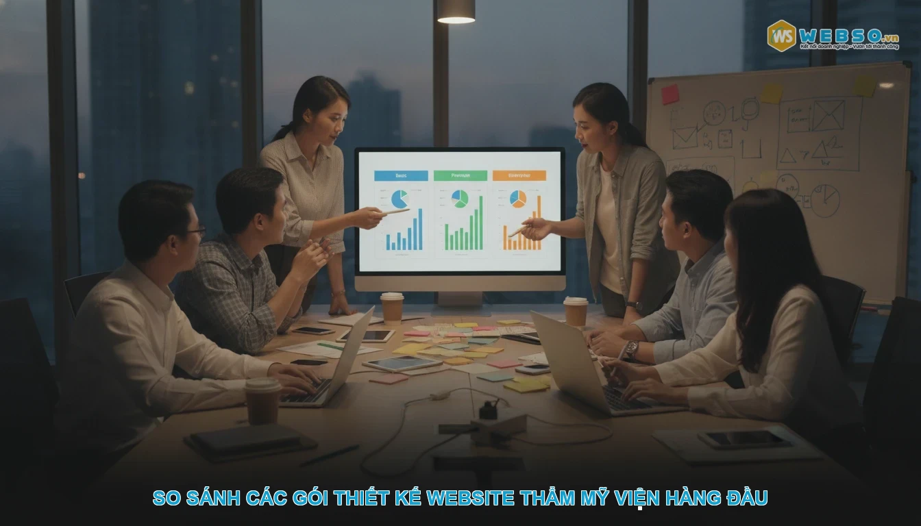 Thiết kế website thẩm mỹ viện - So sánh các gói thiết kế website thẩm mỹ viện hàng đầu
