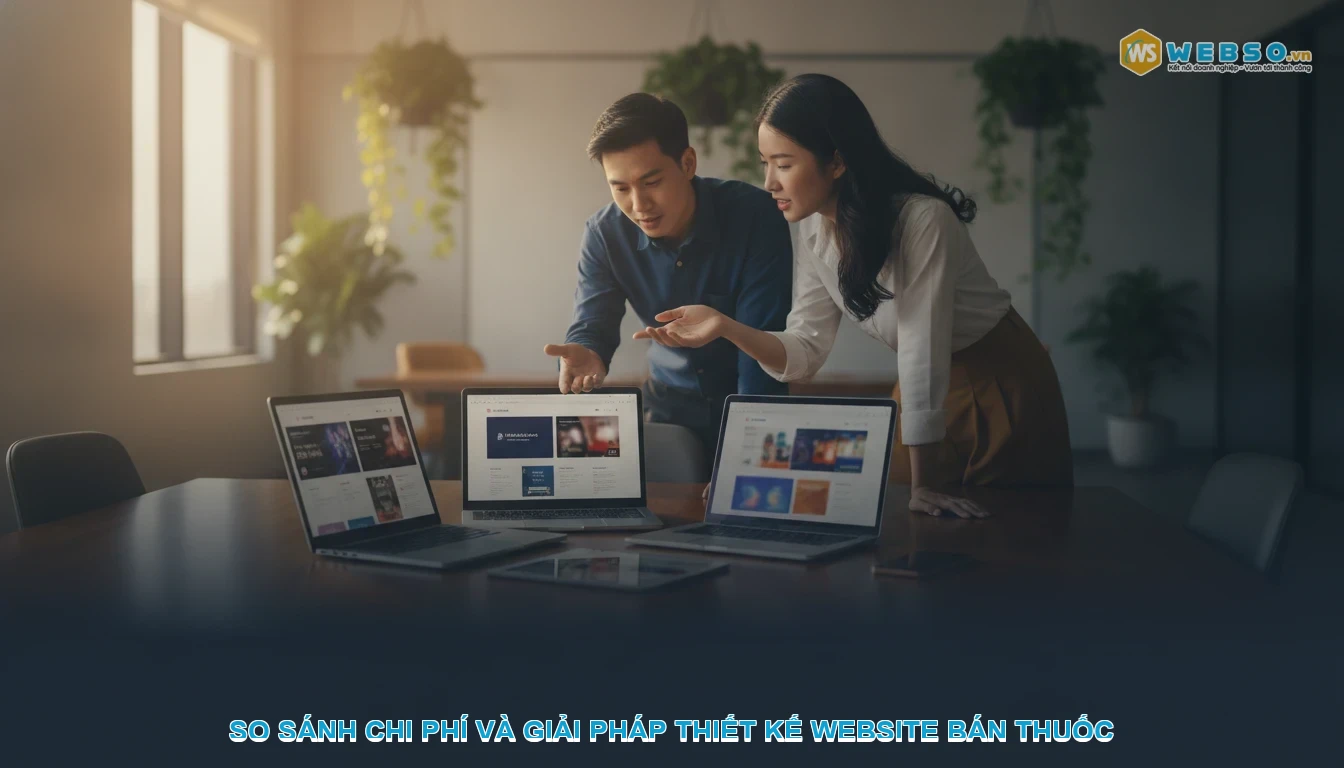 Thiết kế website bán thuốc tây - So sánh chi phí và giải pháp thiết kế website bán thuốc
