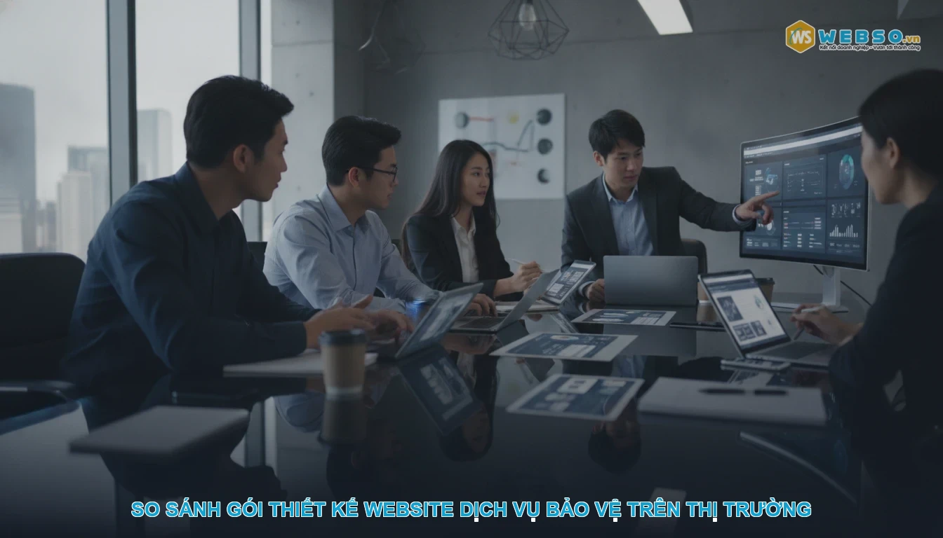 Thiết kế website dịch vụ bảo vệ - So sánh gói thiết kế website dịch vụ bảo vệ trên thị trường