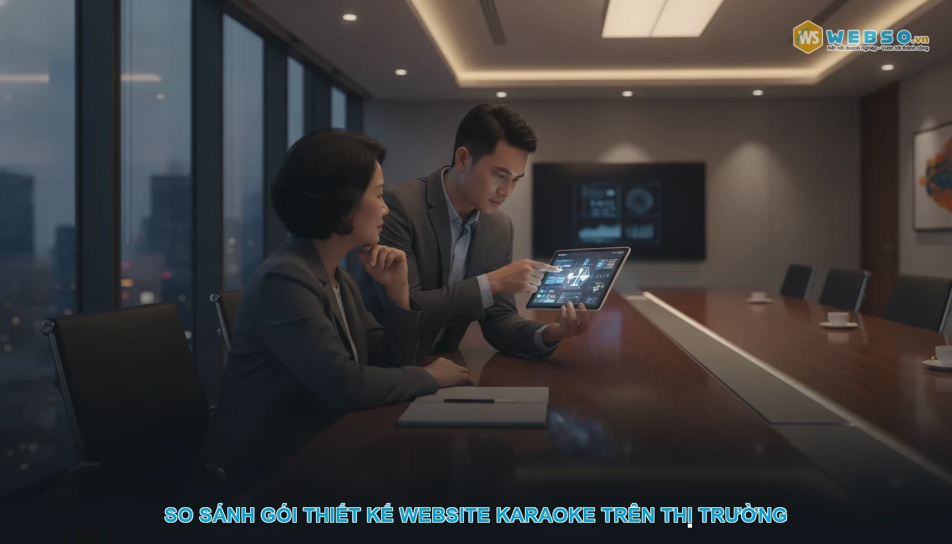 Thiết kế website quán karaoke - So sánh gói thiết kế website karaoke trên thị trường