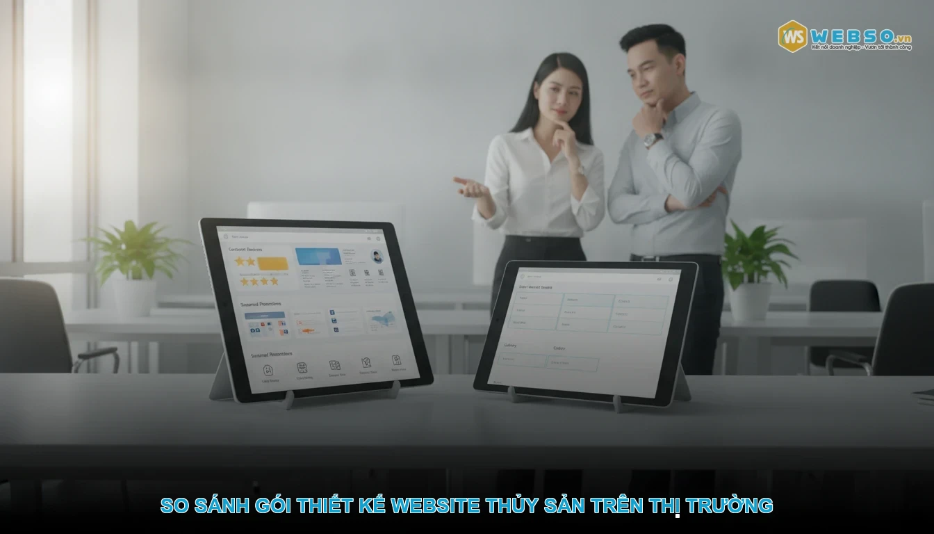 Thiết kế website thủy sản - So Sánh Gói Thiết Kế Website Thủy Sản Trên Thị Trường