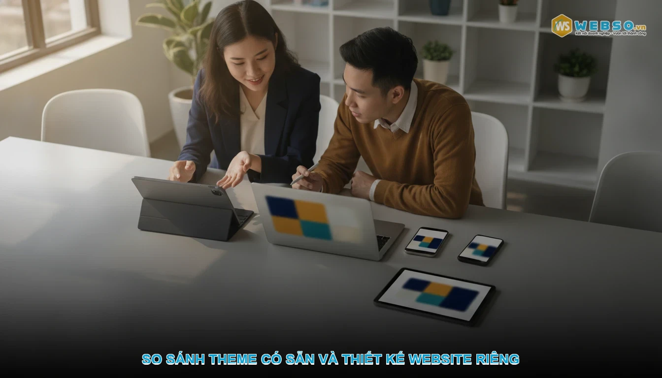 Thiết kế website quà tặng - So sánh theme có sẵn và thiết kế website riêng